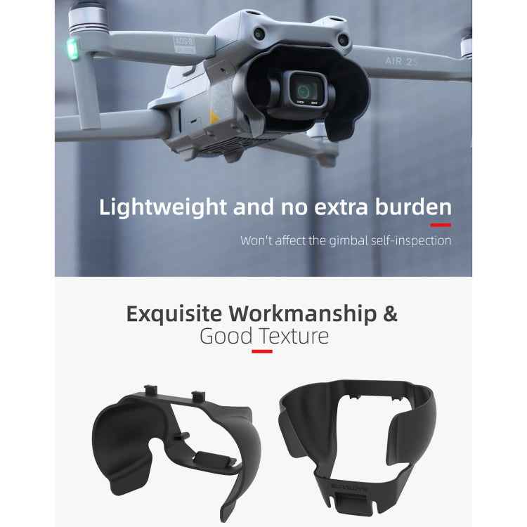 Sunnylife A2S-Q9350 Camera Lens Sunshade Anti-glare Hood for DJI Air 2S / Mavic Air 2