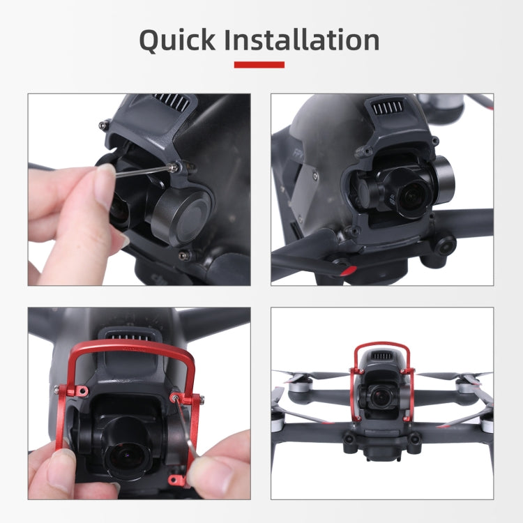 Sunnylife FV-Q9353 Gimbal Bumper Anti-collision Aluminum Alloy Guard Protector Bumper for DJI FPV