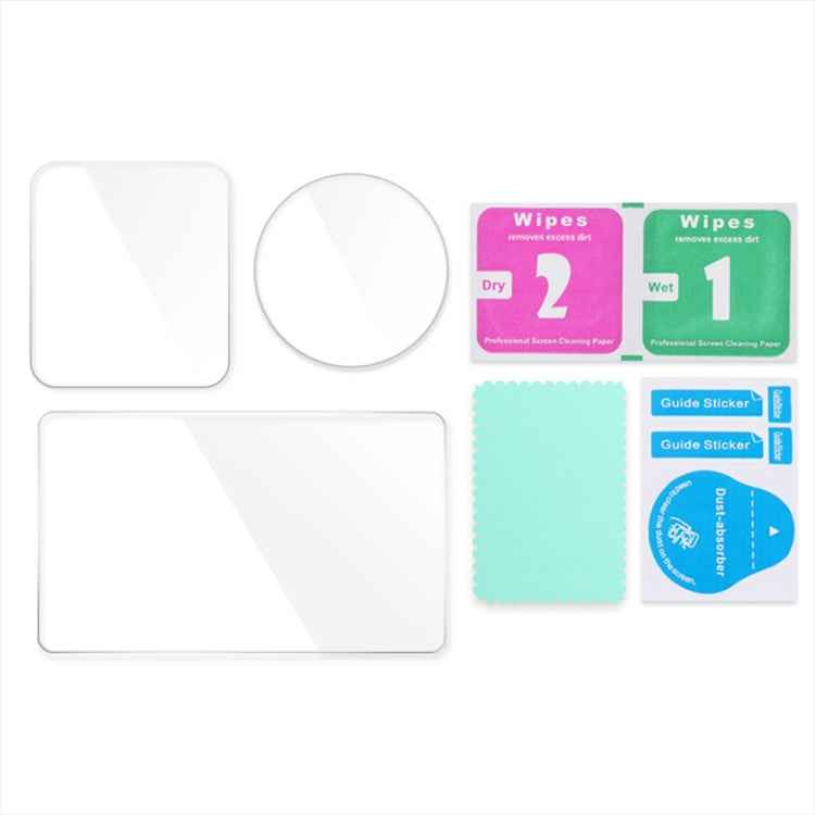 For DJI Osmo Action 3 3-in-1 Lens Front and Back Screen Diamond Explosion-proof Film