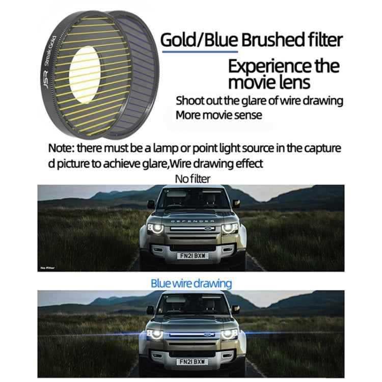 JSR 8 in 1 Streak Blue CPL ND8 ND16 ND32 ND64 STAR NIGHT Lens Filter For DJI Osmo Action 3