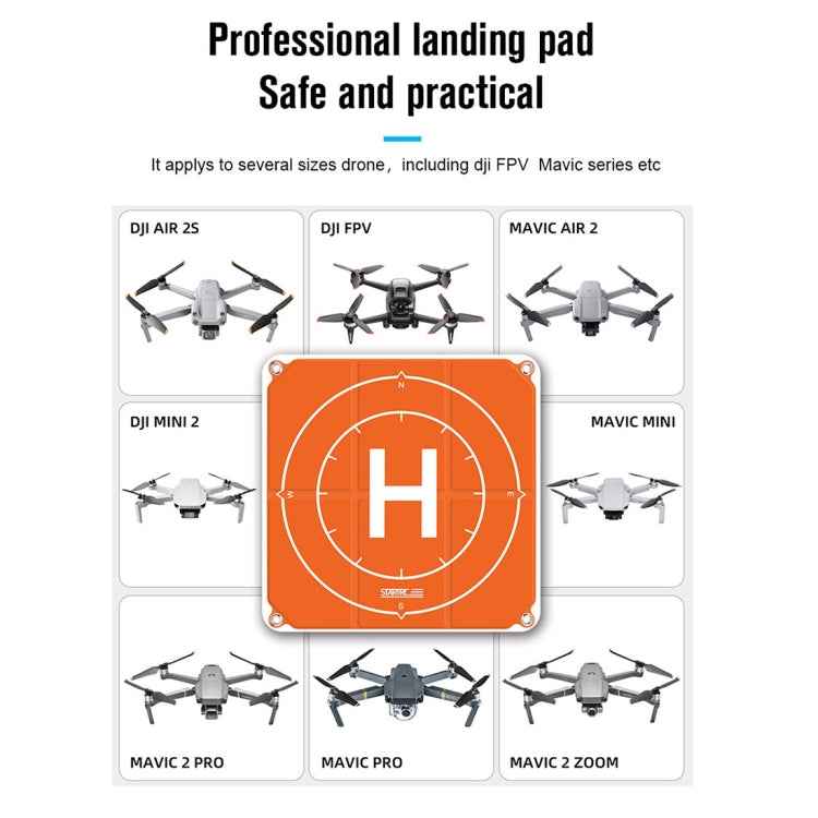 STARTRC 65cm Portable Foldable Square Parking Apron Landing Pad for DJI FPV / mini 2 / Mavic Air 2 / Air 2S