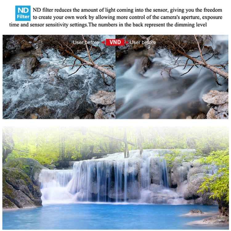 JSR Drone 3 in 1 Variable VND 2-5 Stop + VND 6-9 Stop + NIGHT Light Pollution Reduction Lens Filter for DJI MAVIC Air 2