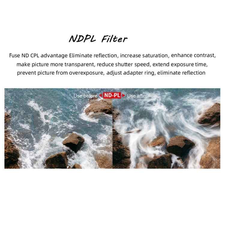 JSR Drone 4 in 1 ND8-PL+ND16-PL+ND32-PL+ND64-PL Lens Filter for DJI MAVIC Air 2