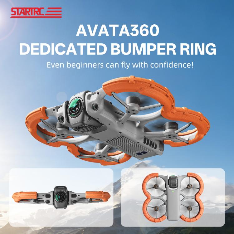 For DJI Avata 360 STARTRC Light Anti-Sink Floating Propeller Guard Bumper, For DJI Avata 360 (Orange)