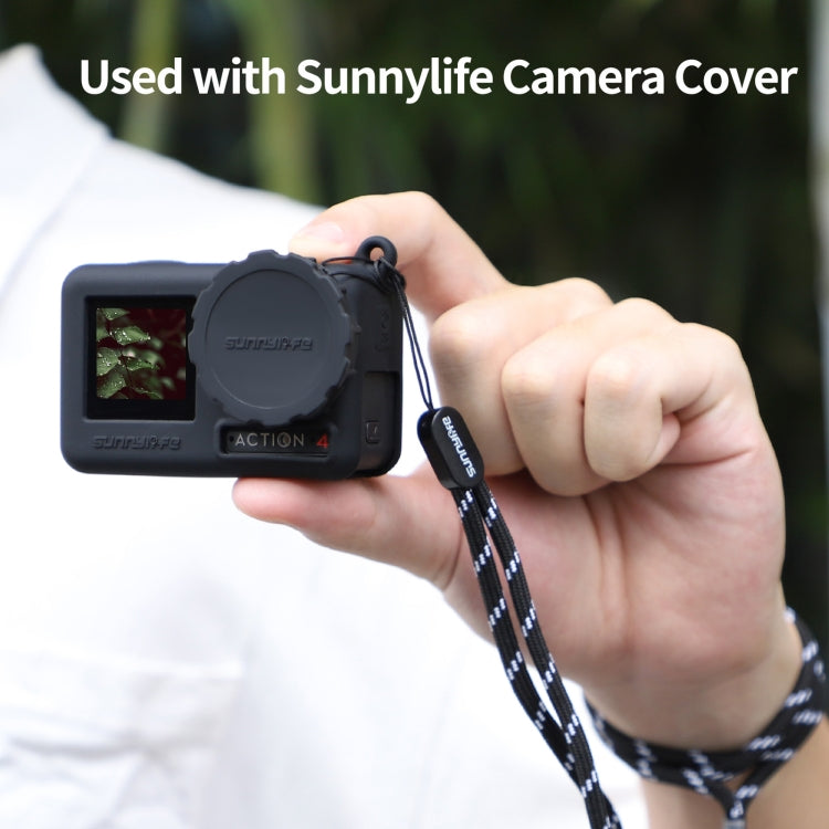 For DJI Osmo Action 3 / 4 Sunnylife 2pcs Scratch-resistant Camera Lens Cap Cover, For DJI Osmo Action 5 Pro / 4 / 3