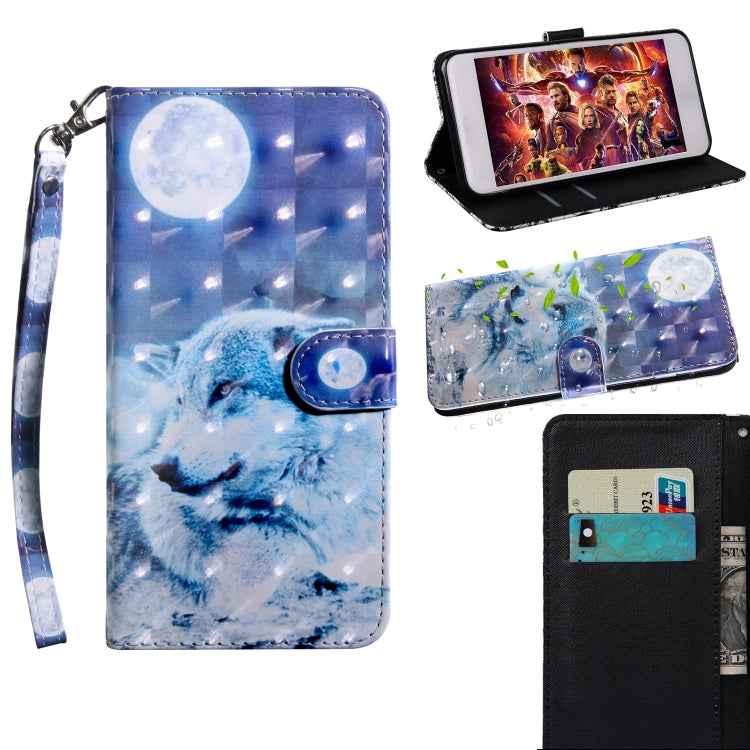3D Painting Pattern Coloured Drawing Horizontal Flip TPU + PU Leather Case with Holder & Card Slots & Wallet, For iPhone XS Max, For iPhone X / XS, For iPhone XR