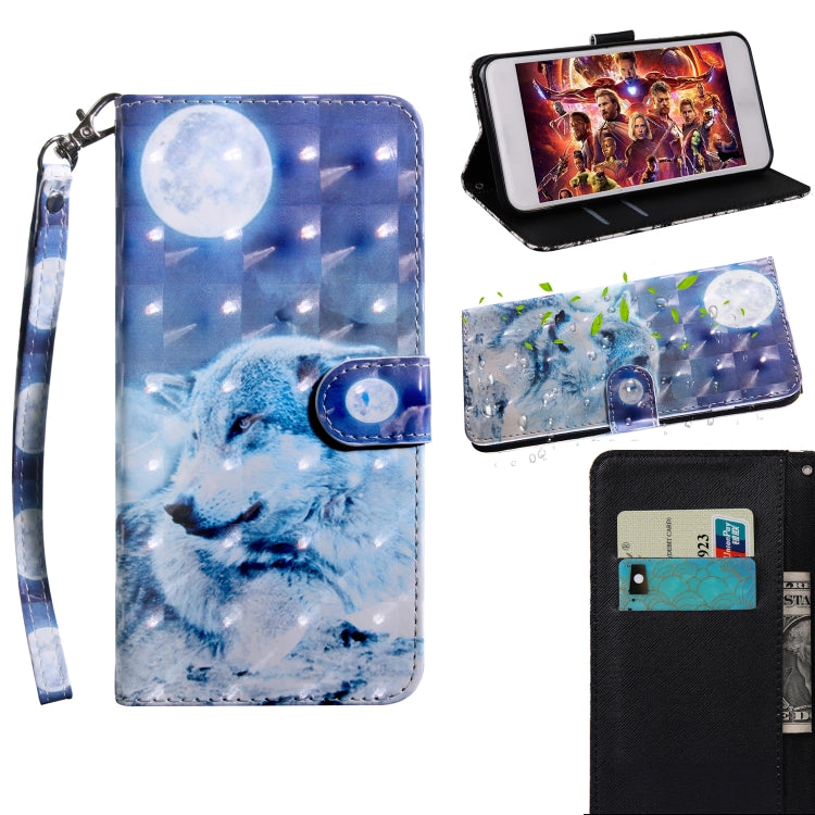 3D Painting Pattern Coloured Drawing Horizontal Flip TPU + PU Leather Case with Holder & Card Slots & Wallet, For iPhone XS Max, For iPhone X / XS, For iPhone XR