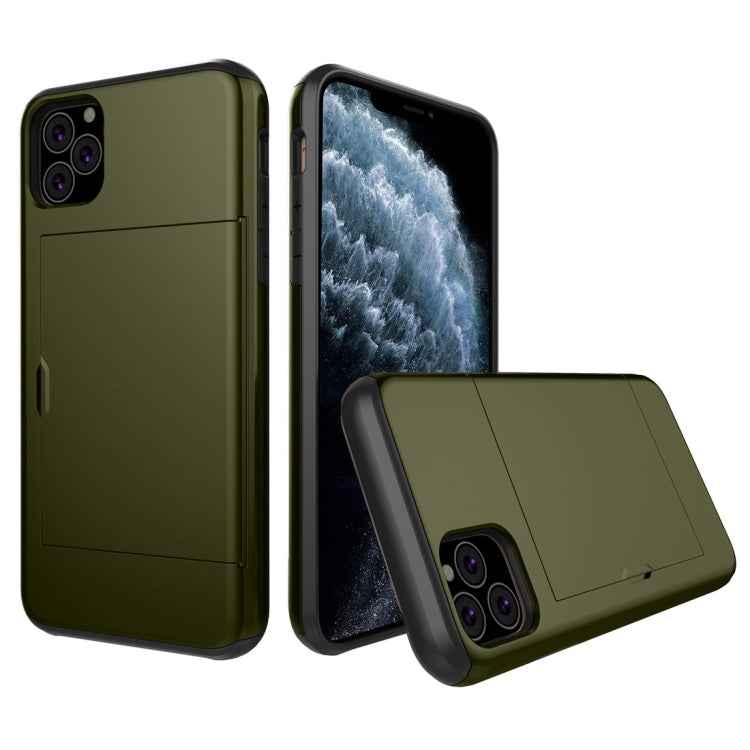 Shockproof Rugged Armor Protective Case with Card Slot, For iPhone 11 Pro