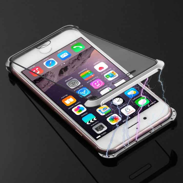 Ultra-Thin Angular Frame Magnetic Absorption Double-Sided Tempered Glass Shell for iPhone 8