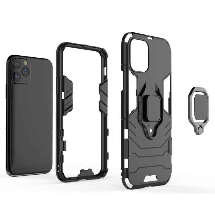 Panther PC + TPU Shockproof Protective Case with Magnetic Ring Holder for iPhone