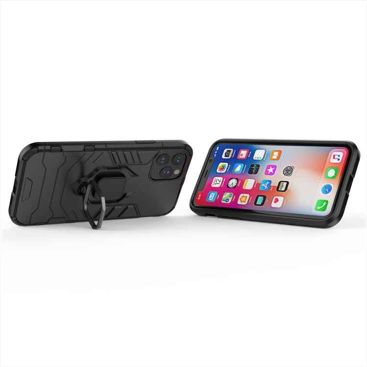 Panther PC + TPU Shockproof Protective Case with Magnetic Ring Holder for iPhone