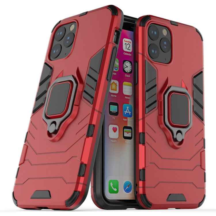 Panther PC + TPU Shockproof Protective Case with Magnetic Ring Holder for iPhone