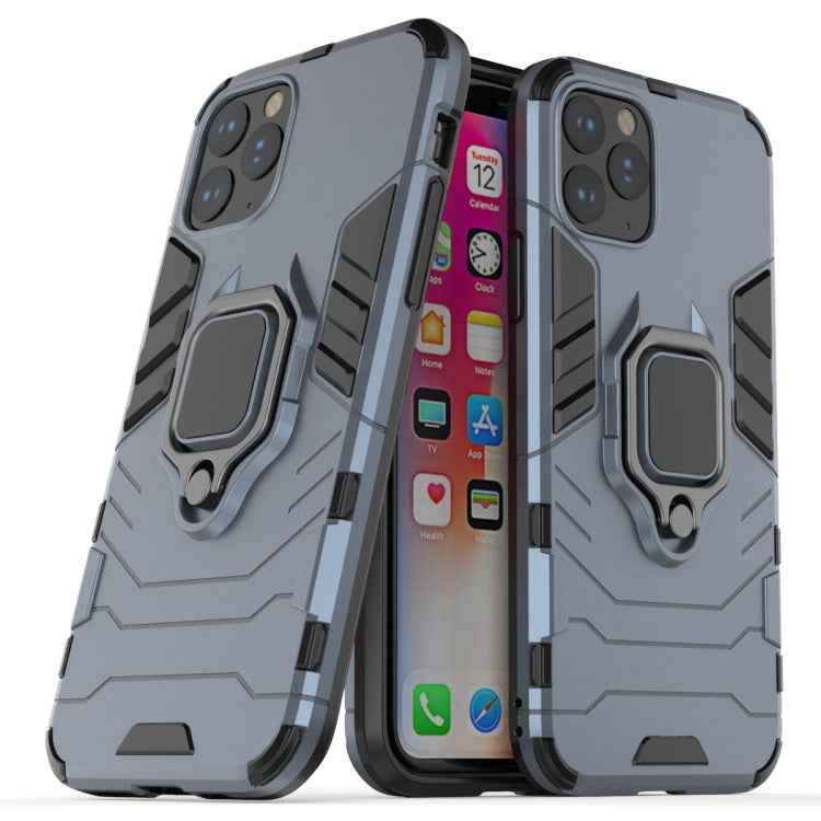 Panther PC + TPU Shockproof Protective Case with Magnetic Ring Holder for iPhone