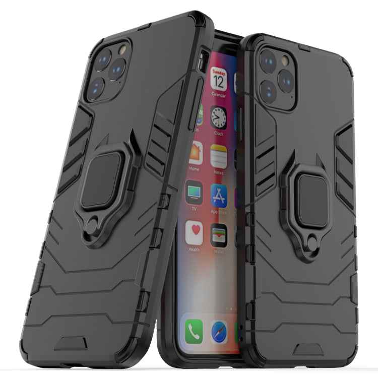 Panther PC + TPU Shockproof Protective Case with Magnetic Ring Holder for iPhone
