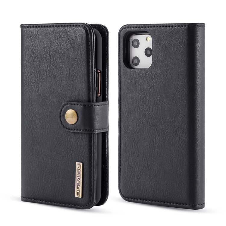 DG.MING Crazy Horse Texture Flip Detachable Magnetic Leather Case with Holder & Card Slots & Wallet