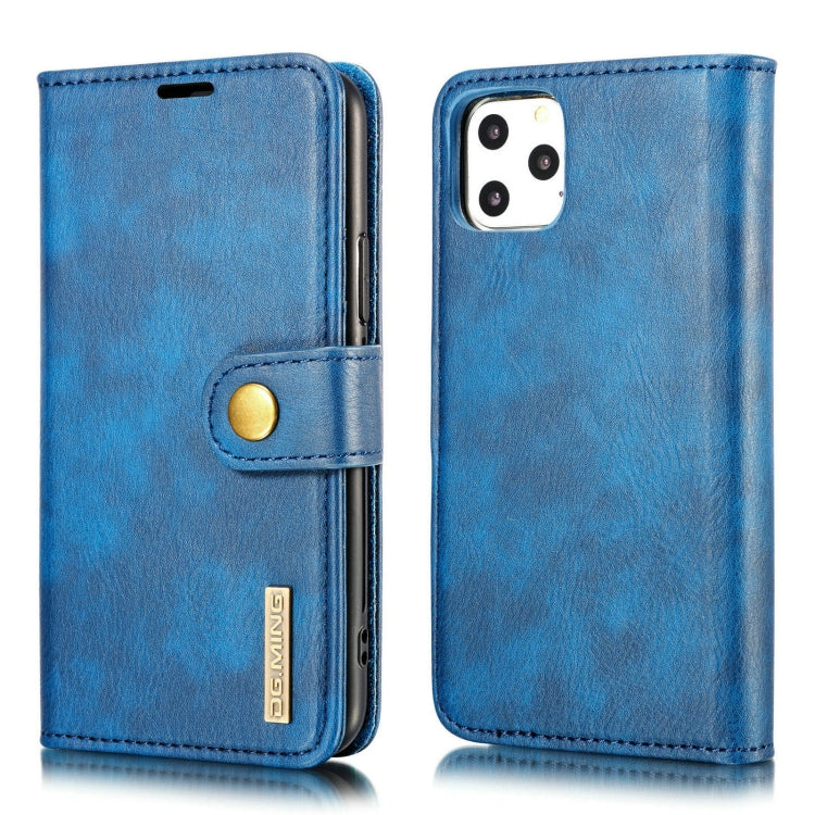 DG.MING Crazy Horse Texture Flip Detachable Magnetic Leather Case with Holder & Card Slots & Wallet