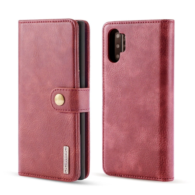 DG.MING Crazy Horse Texture Flip Detachable Magnetic Leather Case with Holder & Card Slots & Wallet