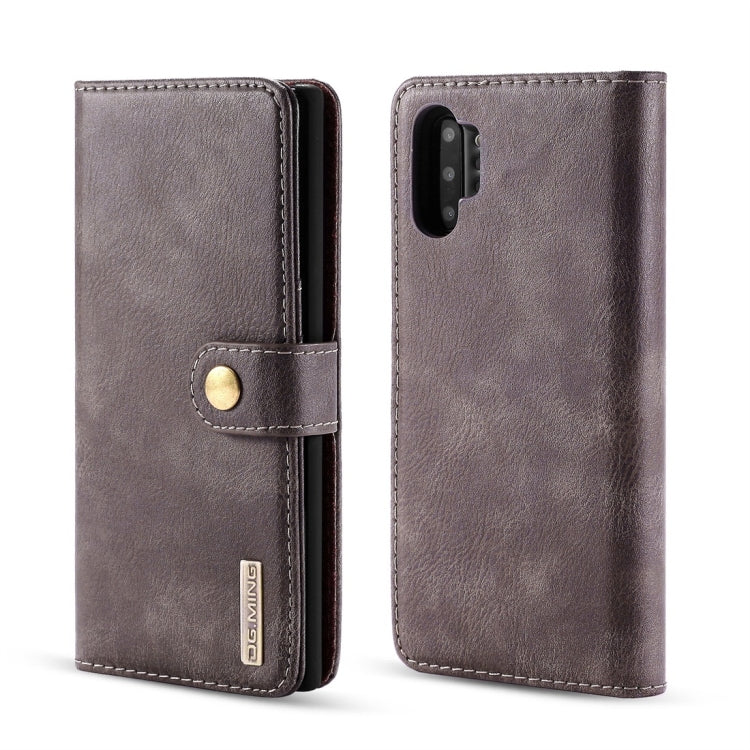 DG.MING Crazy Horse Texture Flip Detachable Magnetic Leather Case with Holder & Card Slots & Wallet