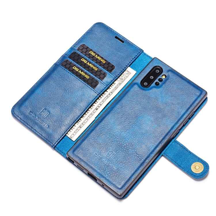 DG.MING Crazy Horse Texture Flip Detachable Magnetic Leather Case with Holder & Card Slots & Wallet