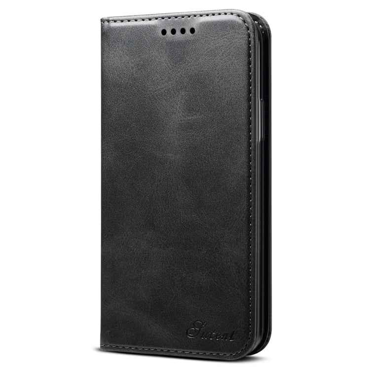 Suteni Calf Texture Horizontal Flip Leather Case with Holder & Card Slots & Wallet for iPhone