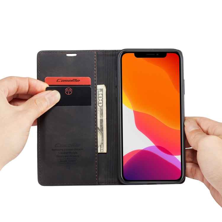 CaseMe-013 Multifunctional Horizontal Flip Leather Case with Card Slot & Holder & Wallet for iPhone