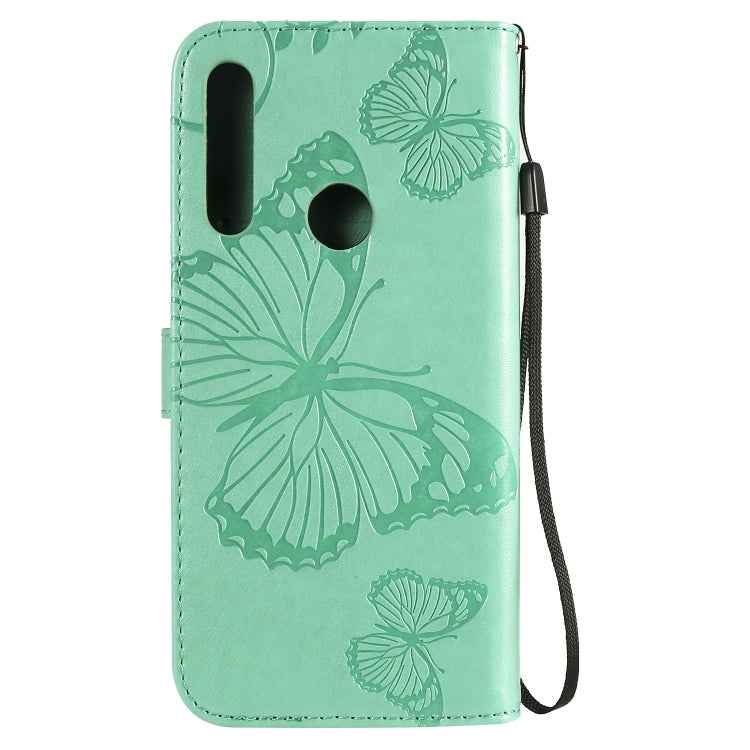 Pressed Printing Butterfly Pattern Horizontal Flip PU Leather Case with Holder & Card Slots & Wallet & Lanyard