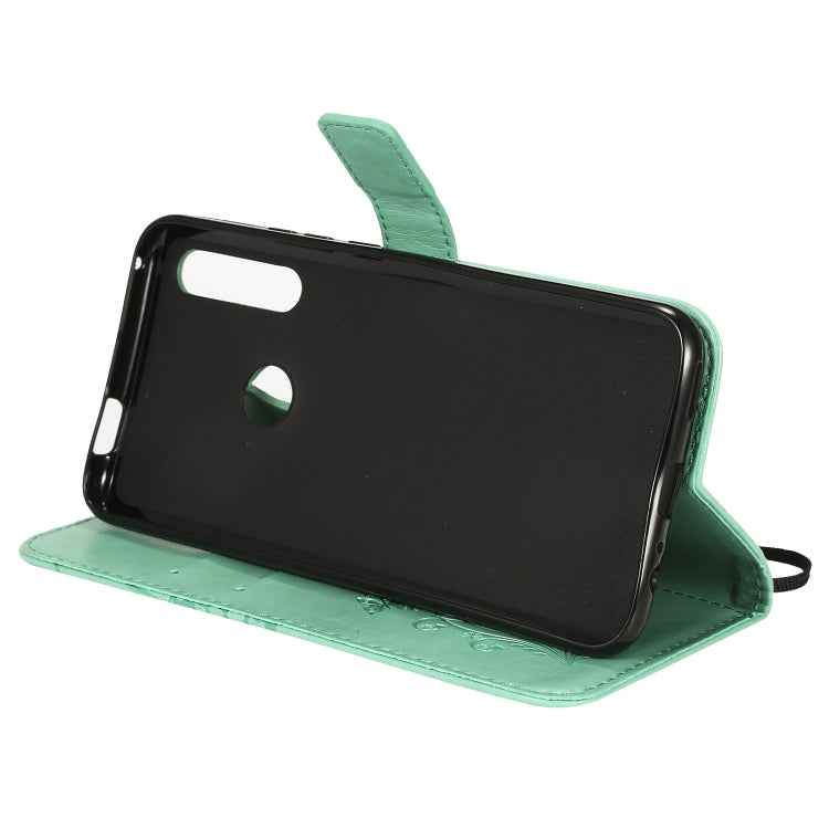 Pressed Printing Butterfly Pattern Horizontal Flip PU Leather Case with Holder & Card Slots & Wallet & Lanyard