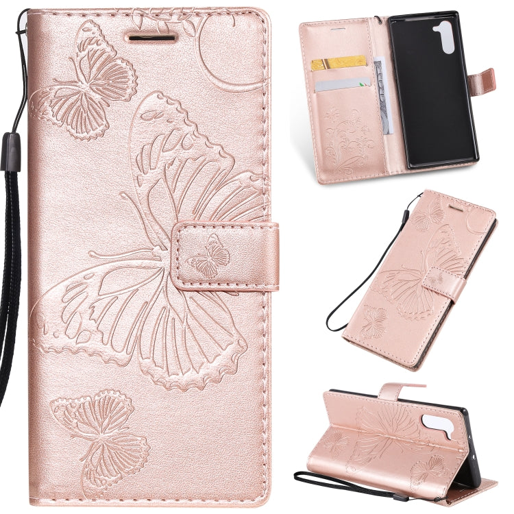 Pressed Printing Butterfly Pattern Horizontal Flip PU Leather Case with Holder & Card Slots & Wallet & Lanyard