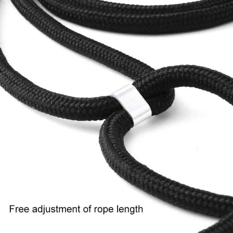 Four-Corner Anti-Fall Trasparent TPU Mobile Phone Case With Lanyard for iPhone