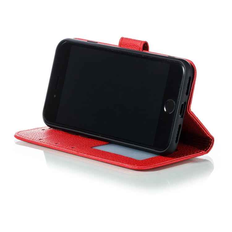 Feather Pattern Litchi Texture Horizontal Flip Leather Case with Wallet & Holder & Card Slots