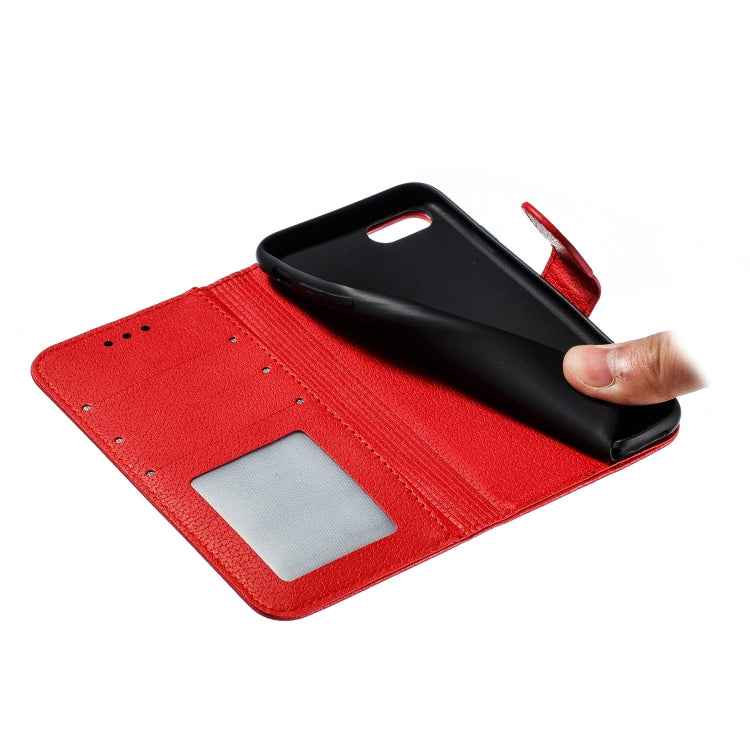 Feather Pattern Litchi Texture Horizontal Flip Leather Case with Wallet & Holder & Card Slots