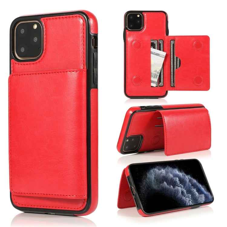 Shockproof PU + TPU Protective Case with Card Slots & Holder