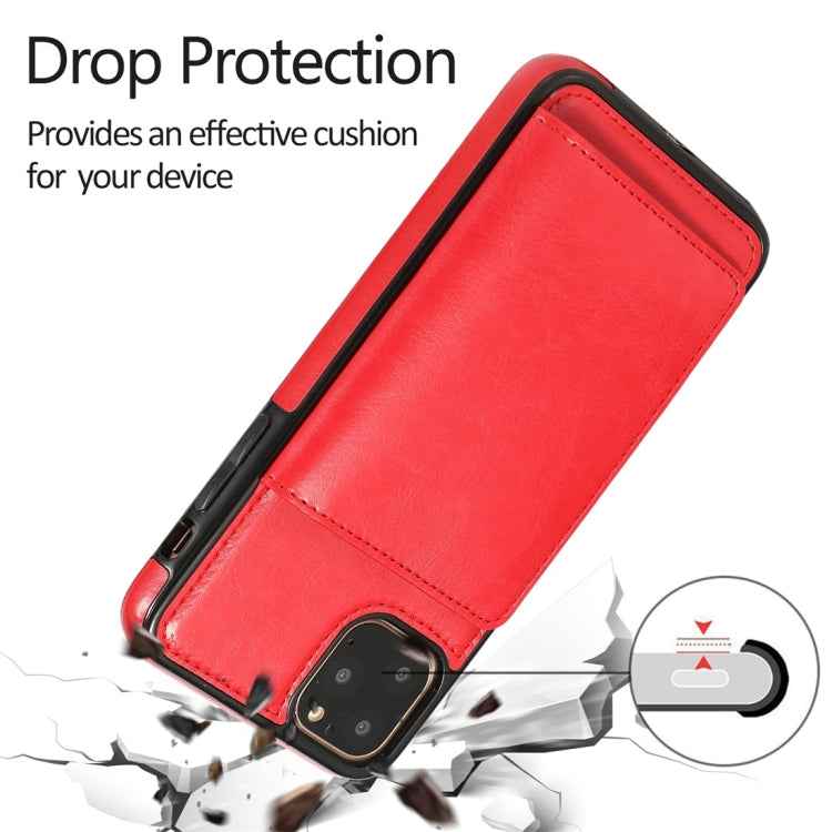 Shockproof PU + TPU Protective Case with Card Slots & Holder