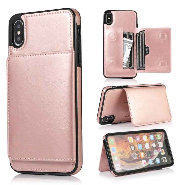 Shockproof PU + TPU Protective Case with Card Slots & Holder
