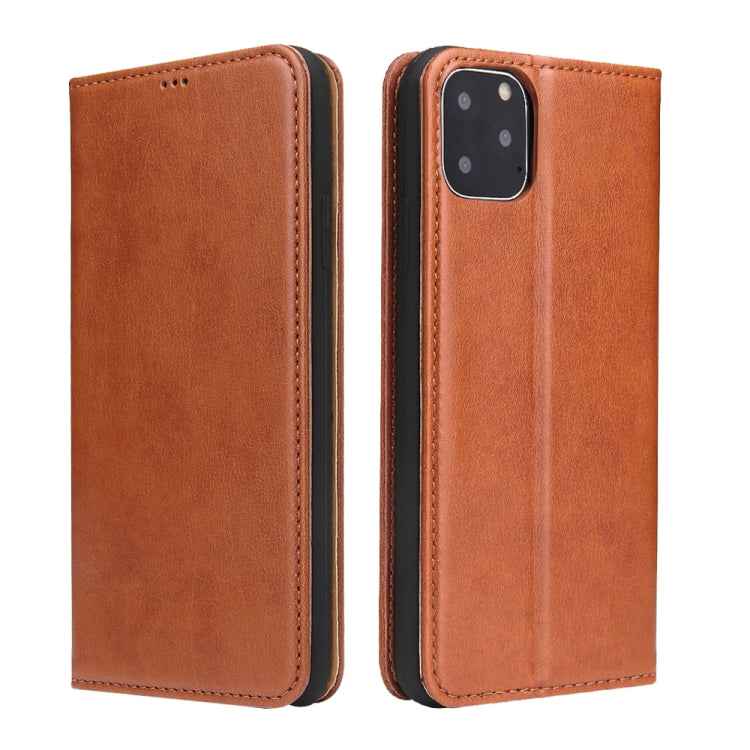 Fierre Shann PU Genuine Leather Texture Horizontal Flip Leather Case with Holder & Card Slots & Wallet, For iPhone 11, For iPhone 11 Pro, For iPhone 11 Pro Max