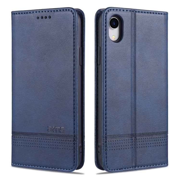 AZNS Magnetic Calf Texture Horizontal Flip Leather Case with Card Slots & Holder & Wallet, For iPhone 6, For iPhone 6 Plus, For iPhone 8 / 7, For iPhone 8 Plus/7 Plus, For iPhone XR, For iPhone XS Max