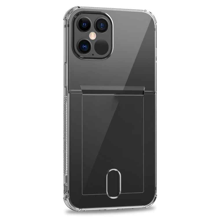 TPU Transparent Protective Case with Card Slots, For iPhone 12, For iPhone 12 Mini, For iPhone 12 Pro, For iPhone 12 Pro Max