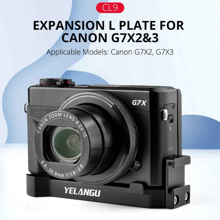 YELANGU CL9 Camera Expansion Board L Plate for Canon G7X2/ G7X23