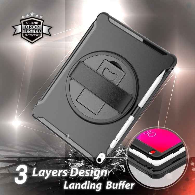 360 Degree Rotation PC+TPU Protective Cover with Holder & Hand Strap