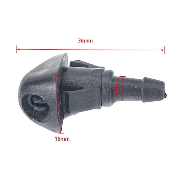 2 PCS Windshield Washer Wiper Jet Water Spray Nozzle + Hose Connector Set 76810S10A02 for Honda