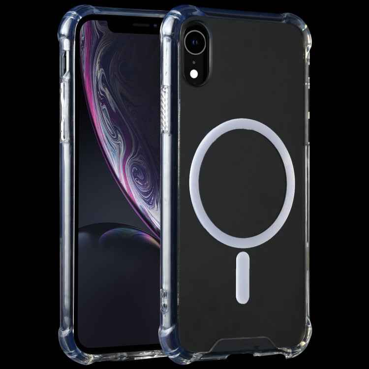 For iPhone XR Clear Four-corner Airbag Magnetic Shockproof Protective Magsafe Case, For iPhone XR, For iPhone X / XS, For iPhone XS Max