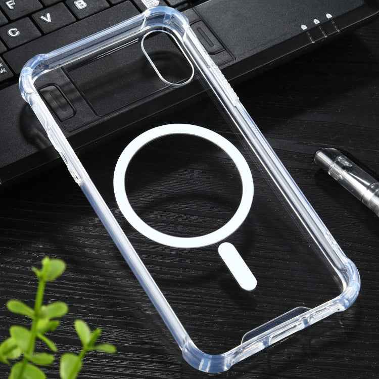 For iPhone XR Clear Four-corner Airbag Magnetic Shockproof Protective Magsafe Case, For iPhone XR, For iPhone X / XS, For iPhone XS Max