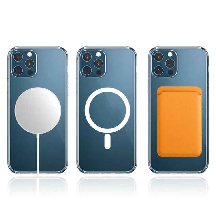 WK WPC-007 iDeal Series Magsafe Case Magnetic Ring All-inclusive Clear TPU Transparent Shockproof Case, For iPhone 11, For iPhone 11 Pro, For iPhone 11 Pro Max, For iPhone 12 Mini, For iPhone 12 / 12 Pro, For iPhone 12 Pro Max