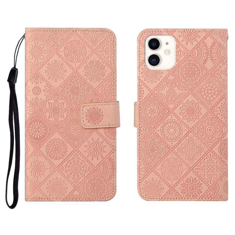 Ethnic Style Embossed Pattern Horizontal Flip Leather Case with Holder & Card Slots & Wallet & Lanyard, For iPhone 6, For iPhone 6 Plus, For iPhone 8 Plus / 7 Plus, For iPhone 11, For iPhone 11 Pro, For iPhone 11 Pro Max