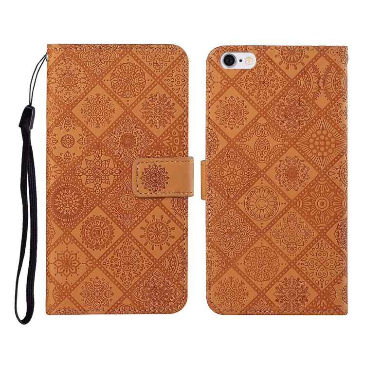 Ethnic Style Embossed Pattern Horizontal Flip Leather Case with Holder & Card Slots & Wallet & Lanyard, For iPhone 12, For iPhone 12 Mini, For iPhone 12 Pro Max, For iPhone SE 2022 / SE 2020 / 8 / 7, For iPhone XR, For iPhone XS Max