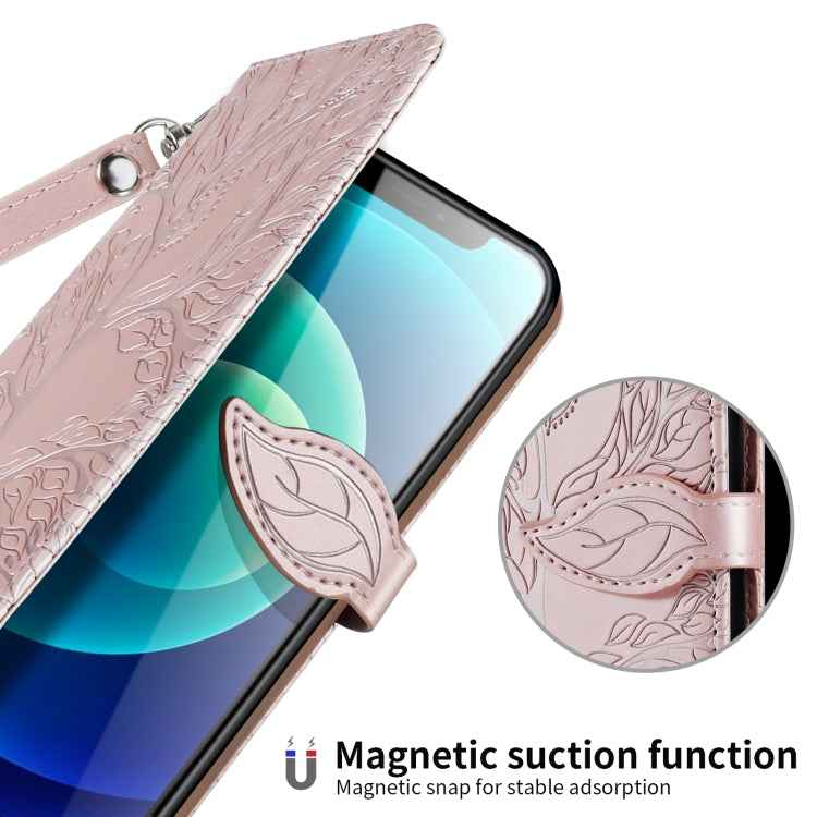 Life of Tree Embossing Pattern Horizontal Flip Leather Case with Holder & Card Slot & Wallet & Photo Frame & Lanyard, For iPhone 12 Pro Max, For iPhone X / XS, For iPhone XR, For iPhone XS Max