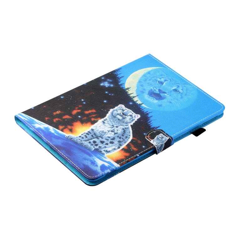 Sewing Thread Horizontal Painted Flat Leather Case with Pen Cover & Anti Skid Strip & Card Slot & Holder & Sleep / Wake-up Function, For iPad Air 2, For iPad 9.7 (2018) / (2017), For iPad Air 2022 / 2020 10.9