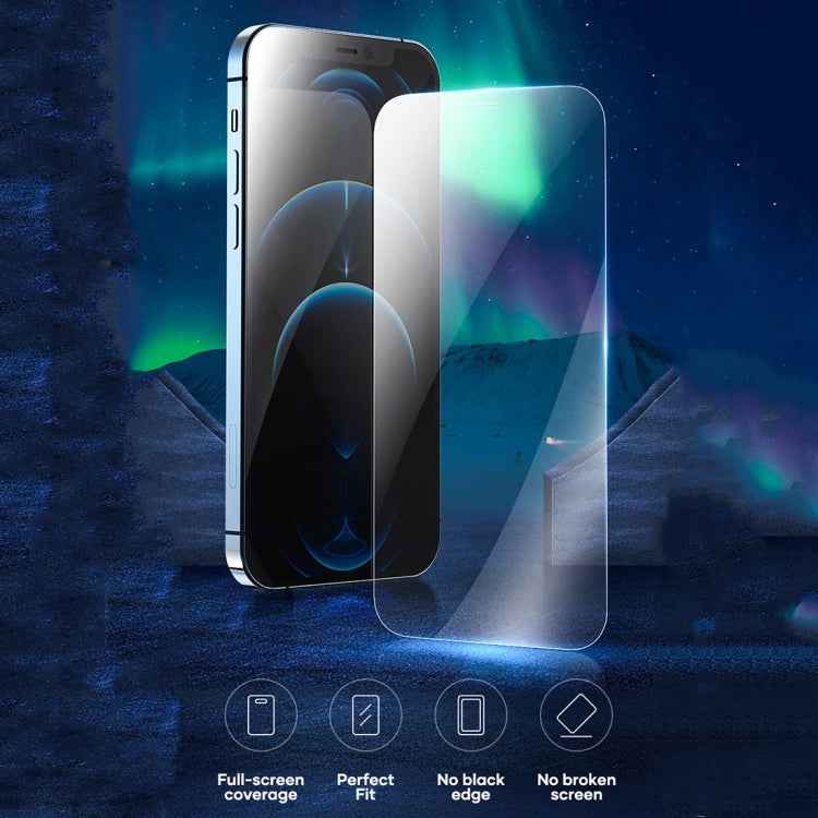 ROCK Full Screen Borderless Tempered Glass Film, For iPhone 12 / 12 Pro