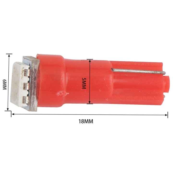 30 PCS T5 Car Modification LED Indicator Light Red Light