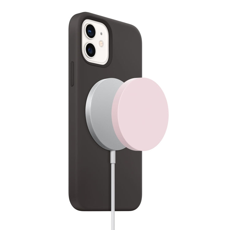 Magsafe Wireless Charger Silicone Protective Case, Wine Red, Green, Warm White, Light Purple, Dark Blue, Pink, Black, Red, Grey